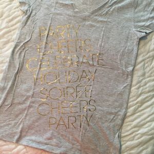 NWT Gap Tee with foil lettering